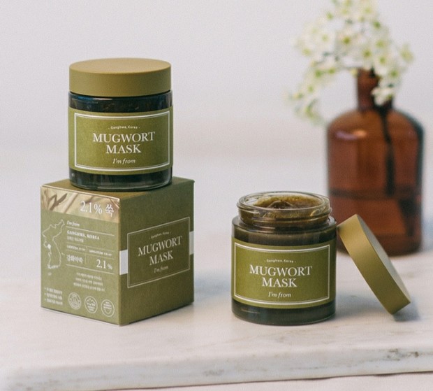 Masker mugwort lokal dari i'm from/ Foto: Instagram/imfrom_id Masker mugwort lokal yang sudah BPOM