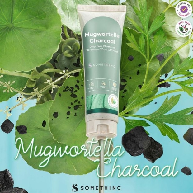 Masker mugwort lokal dari somethinc/ Foto: Instagram/somethincofficial Masker mugwort lokal yang sudah BPOM