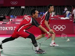 Hasil Bulutangkis Olimpiade Tokyo 2020: Ahsan/Hendra Menang Straight Game