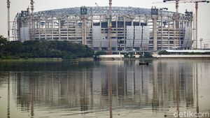 Melihat Progres Pembangunan Jakarta International Stadium