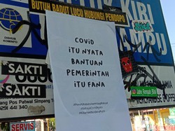 Selebaran Kritik PPKM Nyebar: COVID Itu Nyata-Bantuan Pemerintah Fana