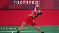 Melihat Aksi Gregoria Tumbangkan Lawan di Olimpiade Tokyo