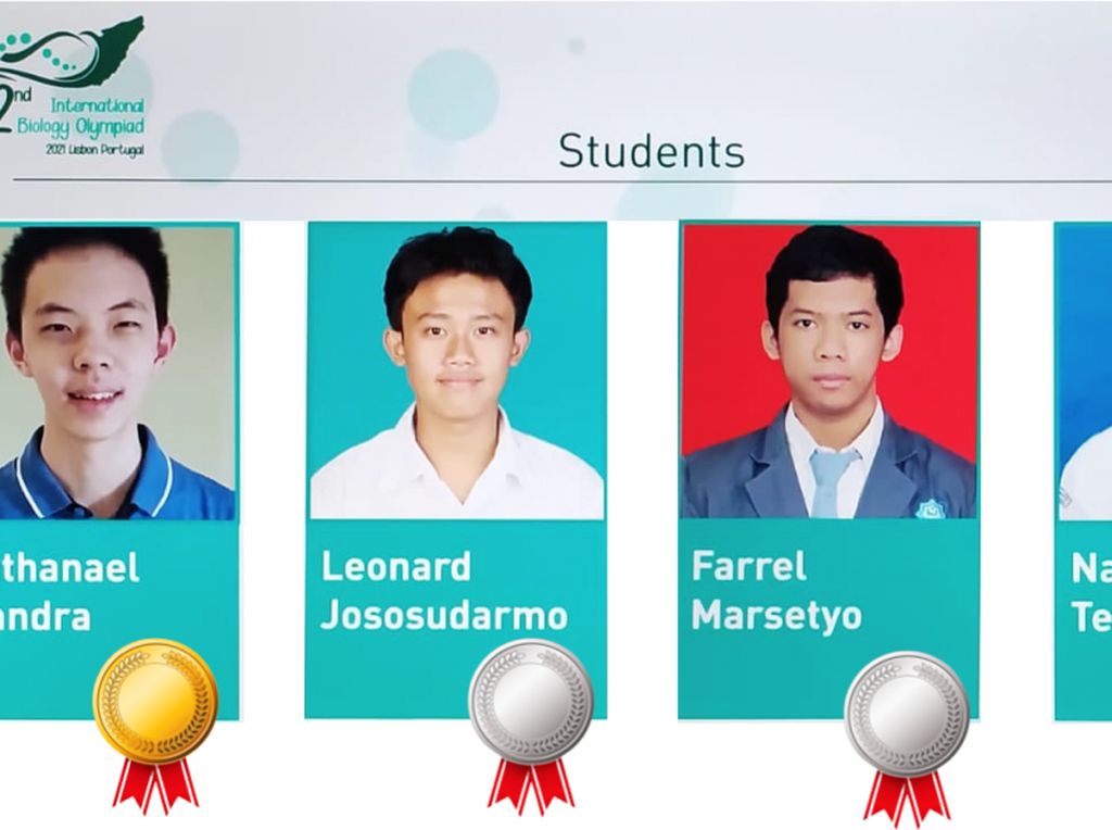 4 Siswa Indonesia Raih Medali Olimpiade Biologi Internasional 2021 Portugal 4 Siswa Indonesia Raih Medali Olimpiade Biologi Internasional 2021 Portugal