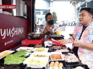 Bikin Laper! Ncess Nabati Puas Makan BBQ Daging Buatan Food Truck