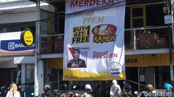 Di Warung Ramen Ini Beli Satu Gratis Satu, Kecuali Presiden