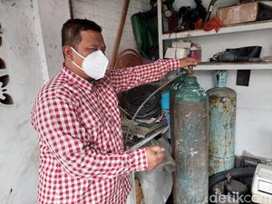 Salut! Pria Cimahi Sediakan Isi Ulang Oksigen Gratis untuk Masyarakat