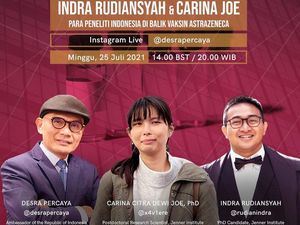 Profil Carina Citra Dewi Joe, Peneliti Asal RI yang Ikut Buat Vaksin Astrazeneca Profil Carina Citra Dewi Joe, Peneliti Asal RI yang Ikut Buat Vaksin Astrazeneca