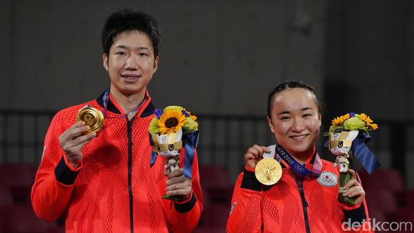 Jun Mizutani/Mima Ito Raih Emas Olimpiade Tokyo