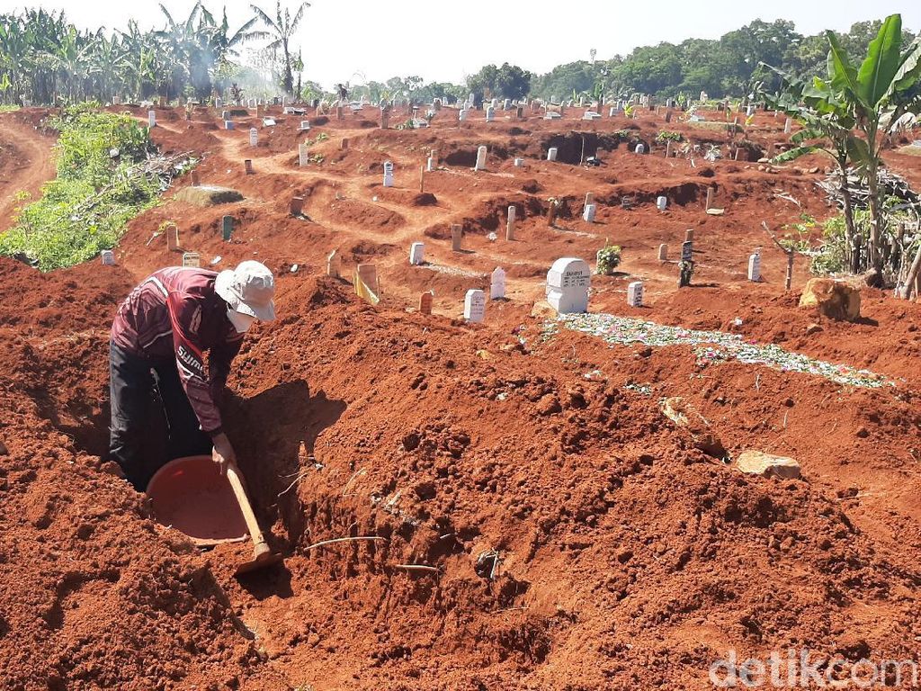 Kondisi Terkini Pemakaman Khusus COVID-19 di Pondok Rajeg