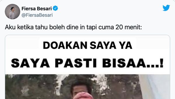 7 Meme Kocak Ketika Makan Dine-In Dibatasi 20 Menit, Bikin Auto Kenyang