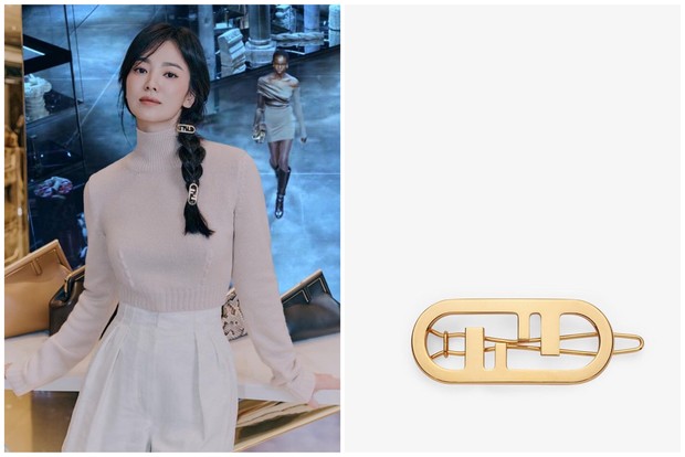 O’Lock Hair Clip – Gold colored hair clip/Foto: Instagram.com/ellekorea