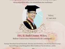 Rektor Universitas Muhammadiyah Lamongan Budi Utomo Meninggal