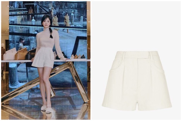 Short – White denim shorts/Foto: Instagram.com/ellekorea
