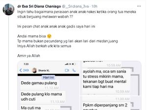 Dokter Garda Depan Corona Ungkap Chat Anaknya, Isinya Bikin Haru Dokter Garda Depan Corona Ungkap Chat Anaknya, Isinya Bikin Haru