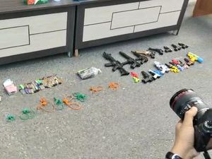 Polisi Sita Puluhan Pistol Mainan-Pisau dari Pembacok Ketua MUI Labura