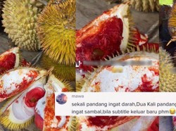 Mirip Daging Segar, Durian Merah Ini Bikin Orang Penasaran Rasanya