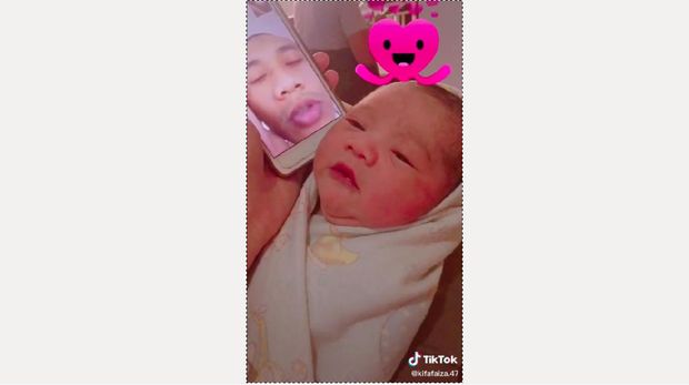 Viral bayi baru lahir