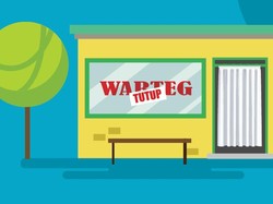 Warteg Merana Digulung Corona