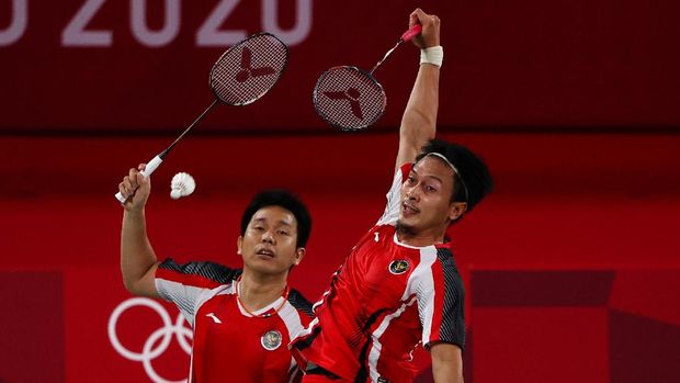 Tokyo 2020 Olympics - Badminton - Men's Doubles - Quarterfinal - MFS - Musashino Forest Sport Plaza, Tokyo, Japan â€