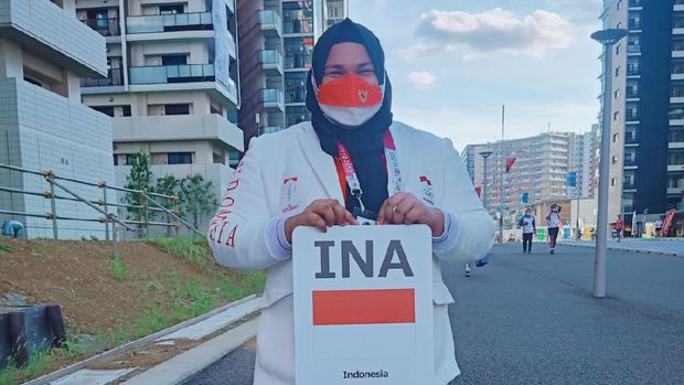 Atlet olahraga angkat besi Olimpiade Tokyo 2020, Nurul Akmal.