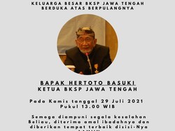 Ketua BKSP Jateng Hertoto Basuki Meninggal Dunia, Dimakamkan Prokes