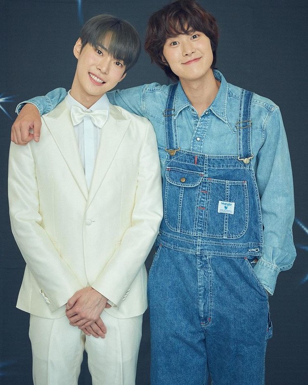 Gong Myung dan Doyoung/ Foto : isntagram.com/0myoung_0526