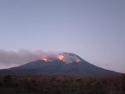 Gunung Ile Lewotolok Erupsi, Lontaran Lava Pijar Picu Karhutla