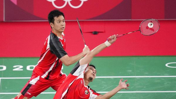 Aksi-aksi Ahsan/Hendra Lolos ke Semifinal Olimpiade