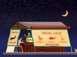 Derita Pedagang Pecel Lele Akibat Pandemi