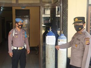 Polisi Sediakan Oksigen Gratis untuk Warga Majalengka