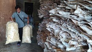 Produksi Kerupuk Rambak di Magelang Tetap Digenjot