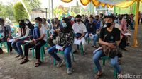 Ribuan Santri dan Warga Divaksin di Ciamis