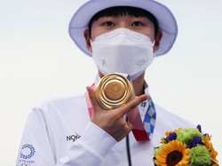 Rekor! Atlet Panahan Korea An San Raih Medali Emas Ketiga di Tokyo
