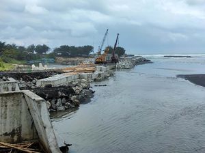 Megaproyek Penangkal Banjir Bandara Kulon Progo Mulai Terbentuk Megaproyek Penangkal Banjir Bandara Kulon Progo Mulai Terbentuk