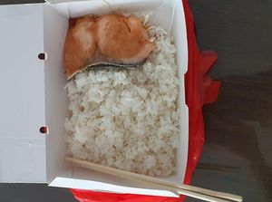 Beli Nasi Salmon Teriyaki Rp 77 Ribu, Pria Ini Dapat Seiris Tipis Ikan Salmon
