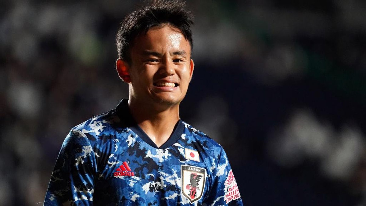 Takefusa Kubo tampil sip bersama Timnas Jepang di Olimpiade Tokyo. (Foto: Getty Images/Koji Watanabe)