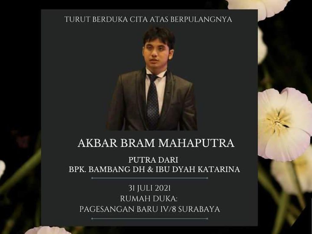 Putra Mantan Wali Kota Surabaya Bambang DH Meninggal Dunia