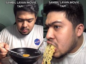 Ngakak! Kelamaan Pilih Film, Mie Instan Pria Ini Sudah Habis Duluan