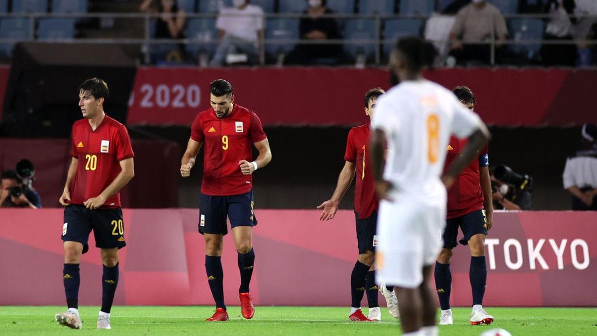 Rafa Mir tiga gol, Spanyol atasi Pantai Gading 5-2 di perempatfinal Olimpiade 2020 (Getty Images/Koki Nagahama)