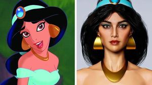 Seniman Bkin Karakter Kartun Disney Bak Manusia Sungguhan