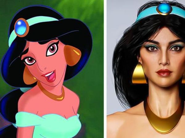 Seniman Bkin Karakter Kartun Disney Bak Manusia Sungguhan