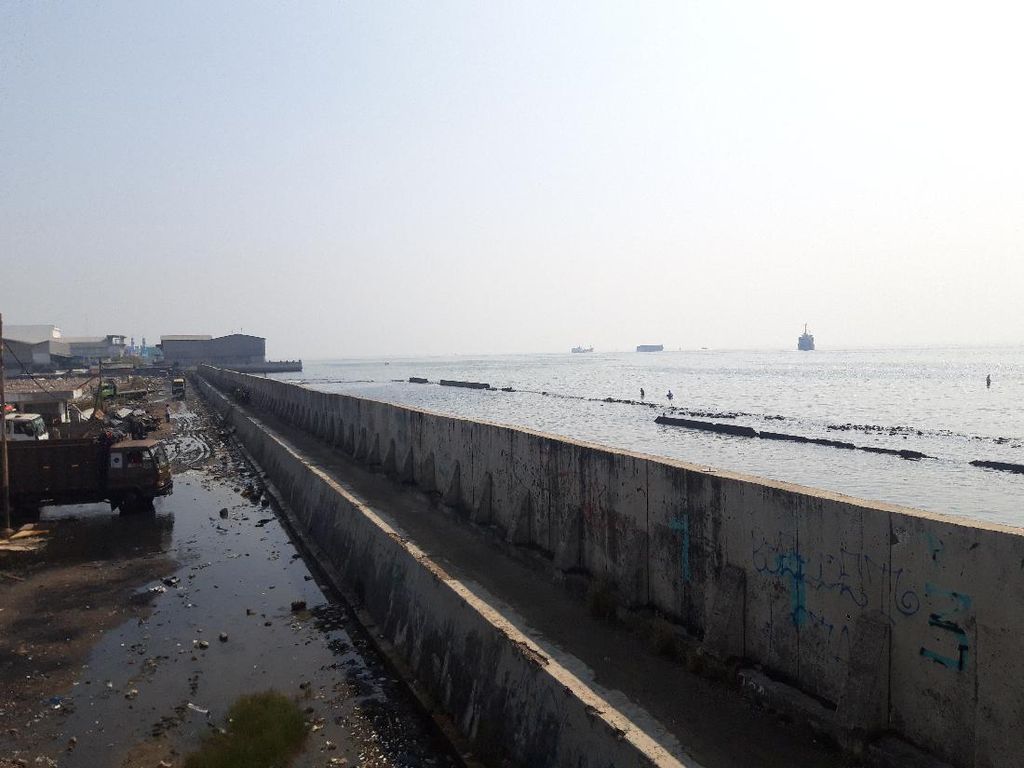 Menengok Tanggul NCICD Muara Baru di Tengah Proyeksi Jakarta Tenggelam