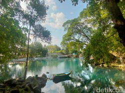 Rindu Liburan? Yuk Tour Virtual ke Telaga Biru Cicerem Kuningan