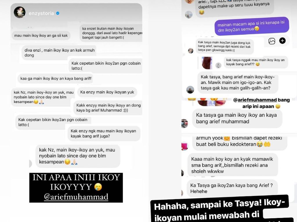 Artinya Ikoy Ikoy, Tren Seleb Bagi-bagi ke Followers Artinya Ikoy Ikoy, Tren Seleb Bagi-bagi ke Followers
