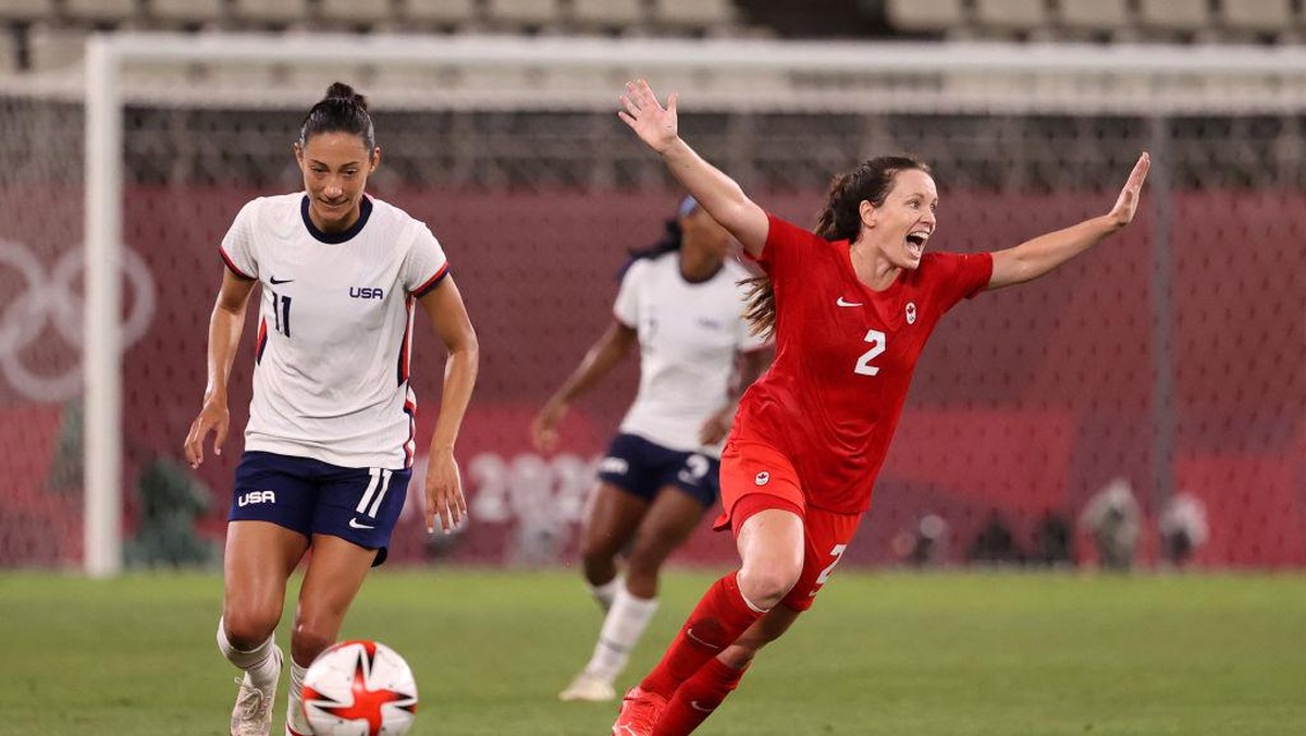 Kanada akan bertemu dengan Swedia di final sepakbola putri Olimpiade Tokyo 2020 (Foto: Getty Images/Atsushi Tomura)