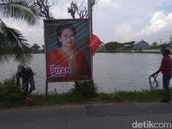 Banner Puan Maharani Hiasi Lamongan, PDIP: Bahan Sosialisasi Menuju 2024