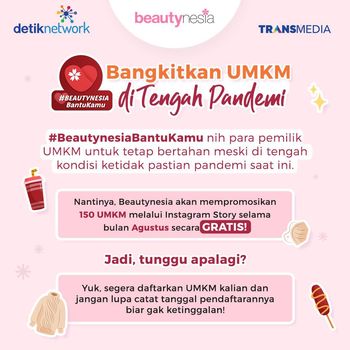 Kampanye #BeautynesiaBantuKamu, untuk para pelaku UKM.