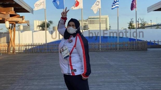 Foto Nurul Akmal, atlet angkat besi.