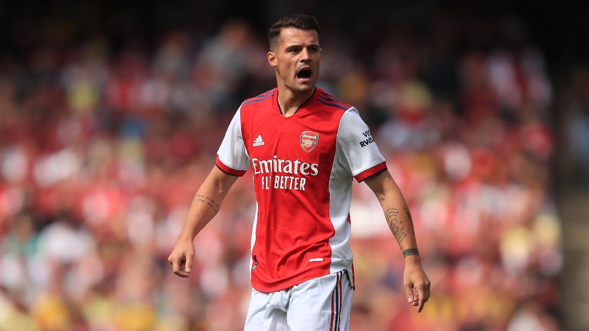 Mikel Arteta tak ingin Granit Xhaka tinggalkan Arsenal. (Foto: Getty Images/Marc Atkins)