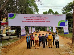 Hutama Karya Infrastruktur Bangun Akses Jalan Faperta UIN Suska Riau